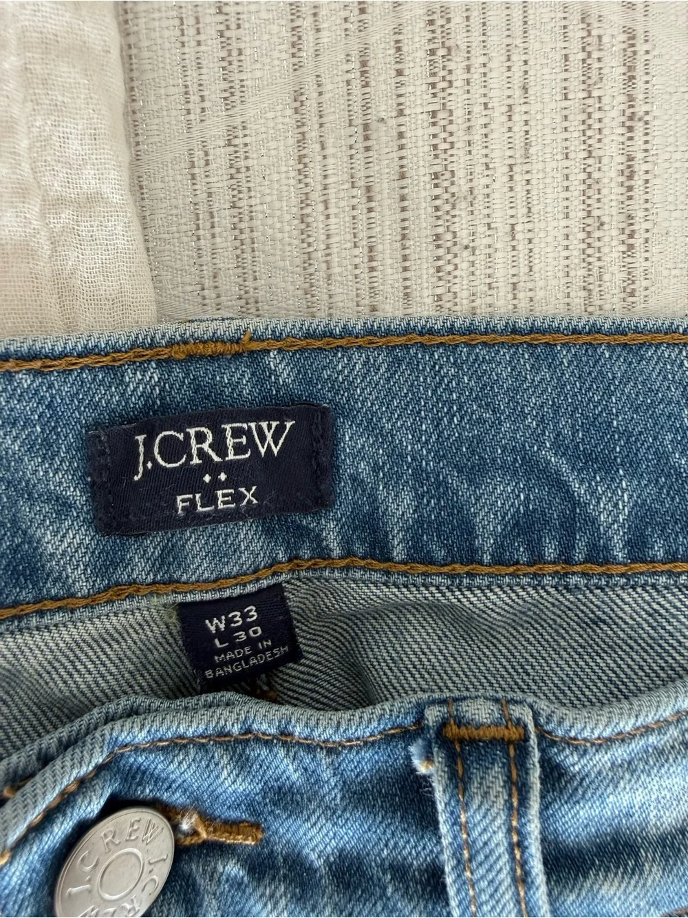 J. Crew Men's Light Blue Straight Jeans